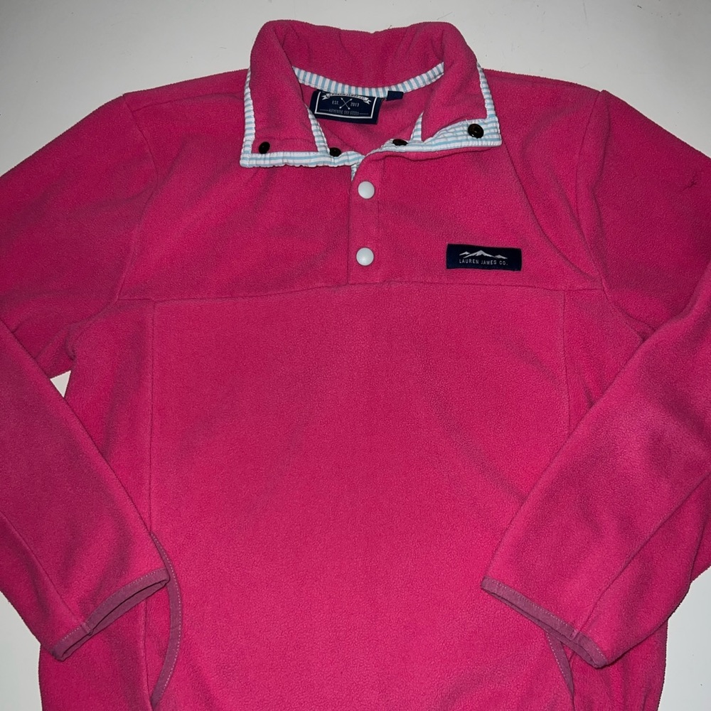 Lauren James 1/2 button up fleece jacket - size M - very good condition